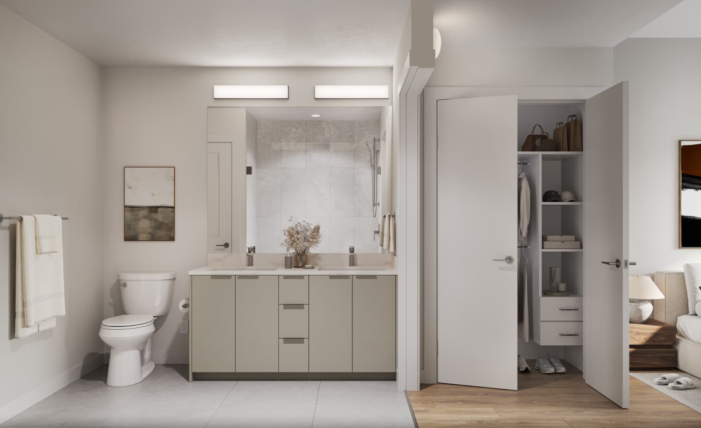 Developer rendering of an Atlin bathroom
