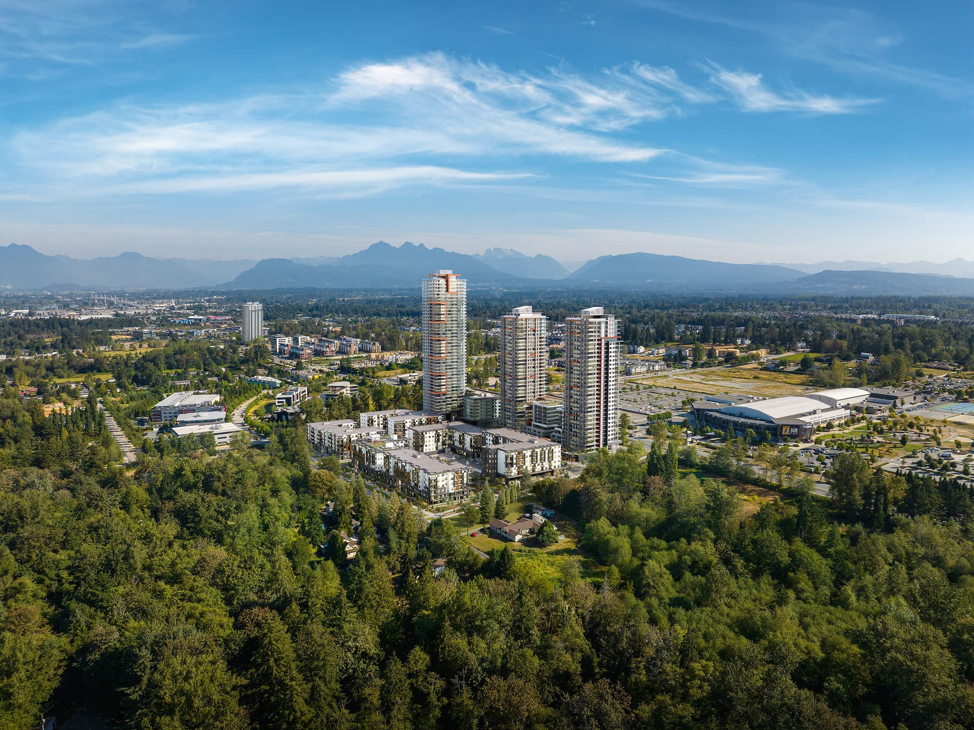 Developer aerial rendering of the Jericho masterplan